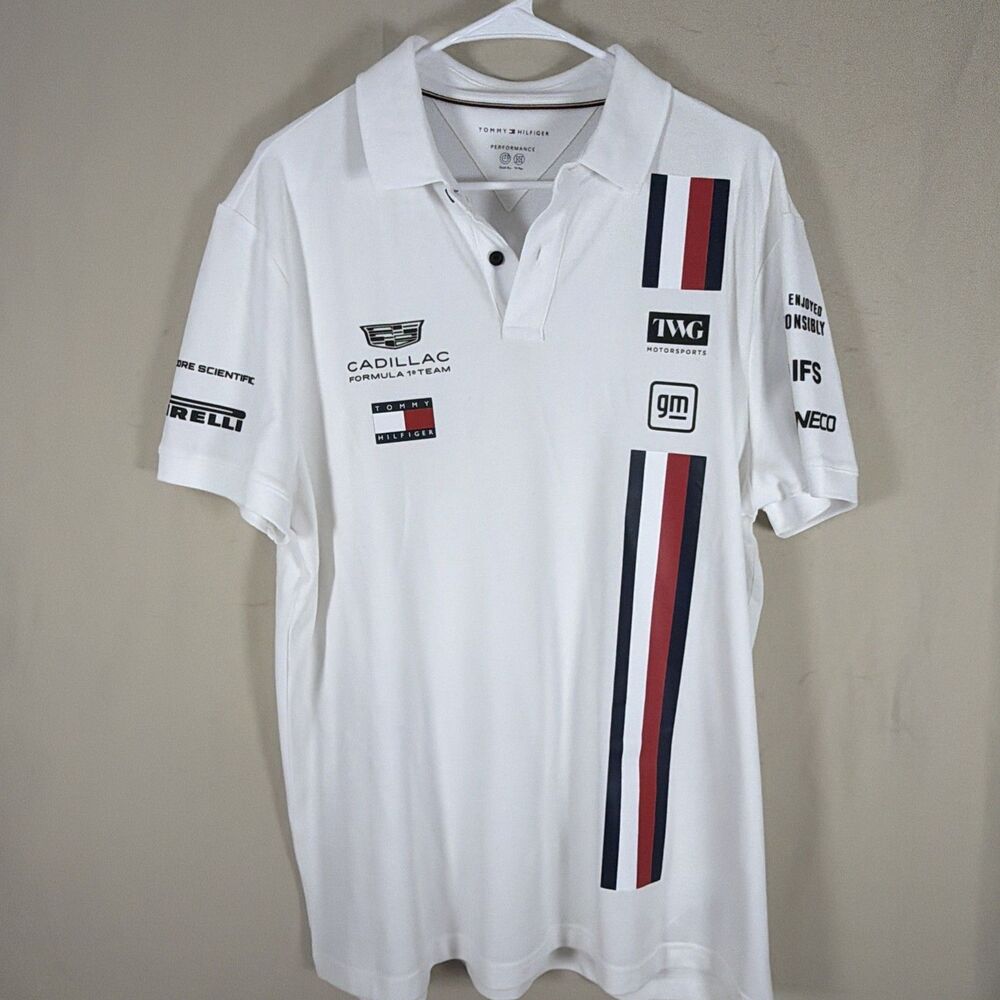 Tommy Hilfiger Cadillac F1 2026 Silverstone GP Special Edition Polo XL White